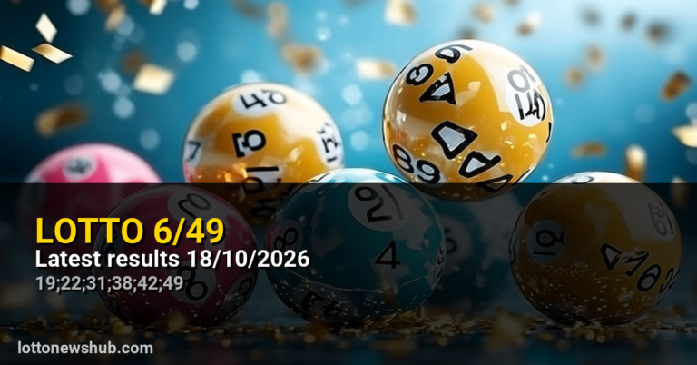 Lotto 6/49 Winning Numbers — 18/10/2026 | Next Jackpot Jackpot pending on 22/10/2026