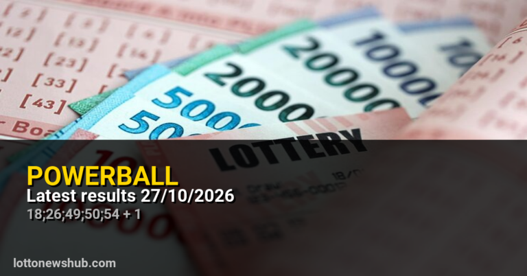 Powerball Winning Numbers — 27/10/2026 | Next Jackpot Jackpot pending on 29/10/2026